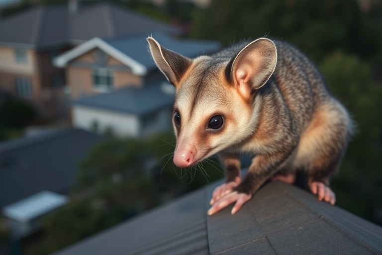 Possum in Sunbury residential area